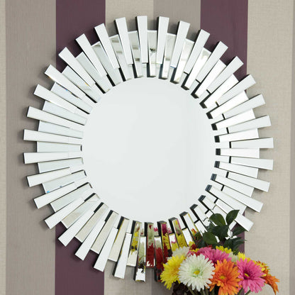 Radiant Round Glass Mirror - 91 x 91 CM-6