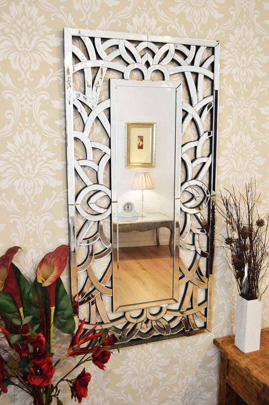 Sleek Full-Length Glass Mirror 150 x 75 CM-1