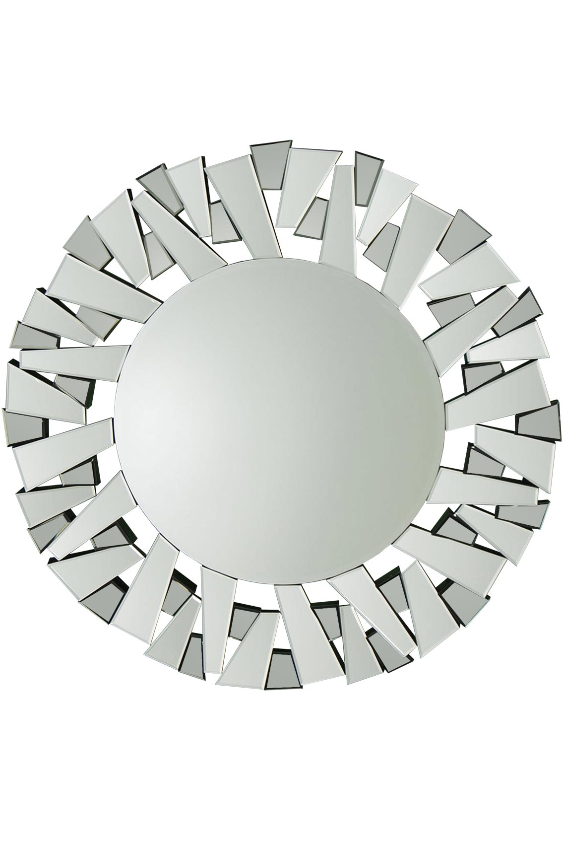 Contemporary Circular Glass Mirror - 98 x 98 CM-2