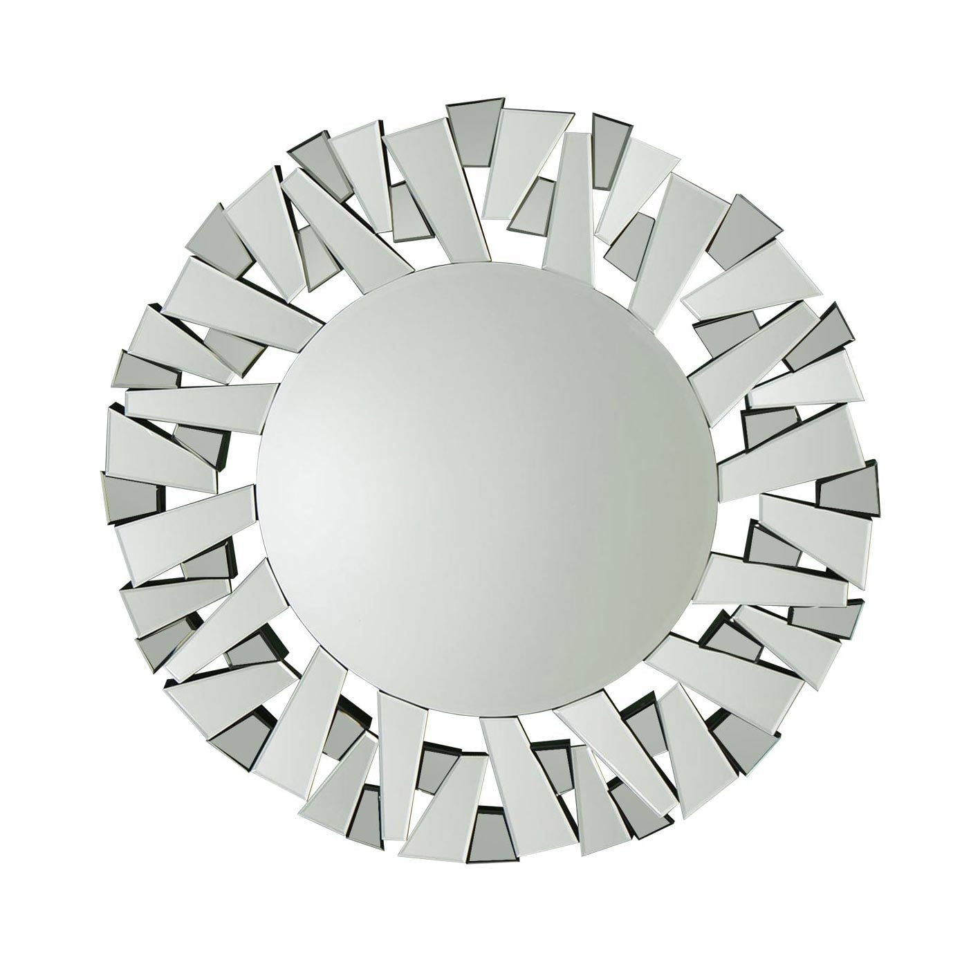 Contemporary Circular Glass Mirror - 98 x 98 CM-5