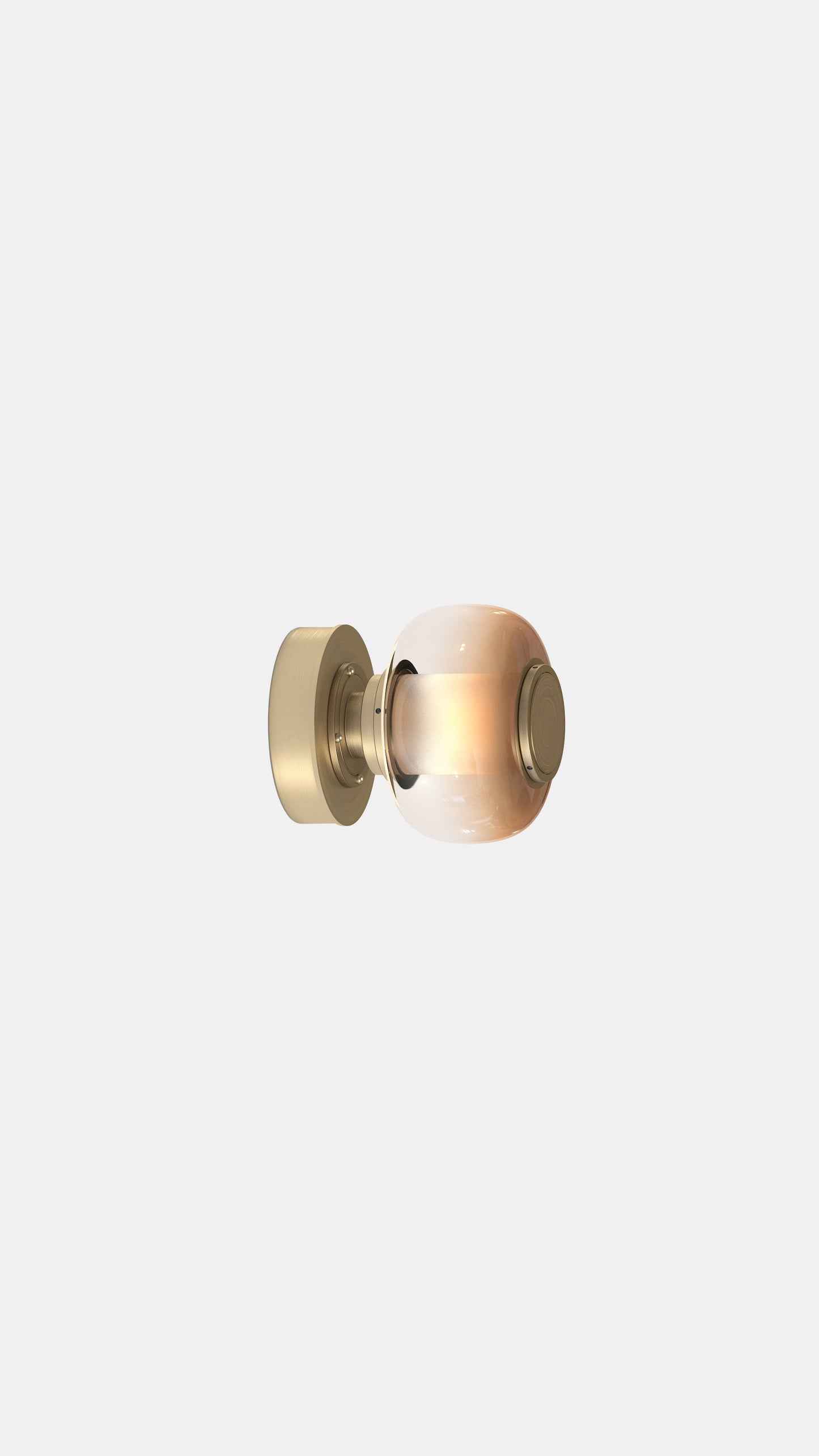 LUNA A SMALL SCONCE SATIN BRASS SET 