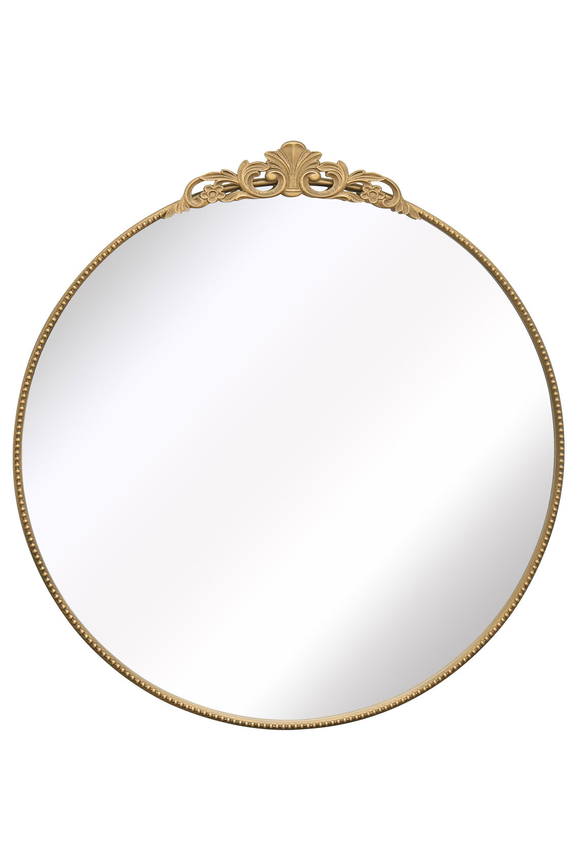 Regal Round Wall Mirror with Gold Metal Frame - 39" X 39" (100x100CM)-2