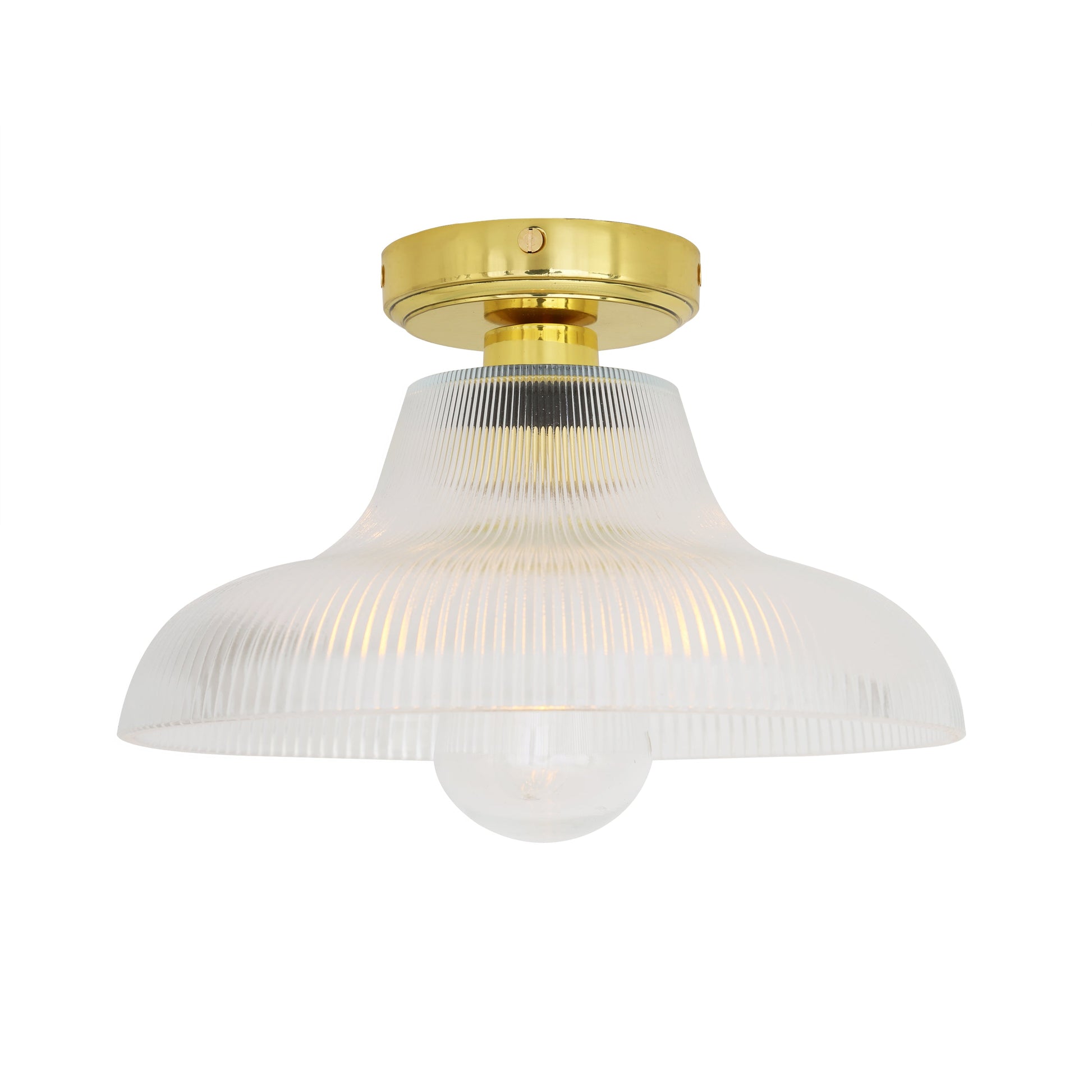 Aquarius Prismatic Glass Ceiling Light 30cm IP65 Product Shot