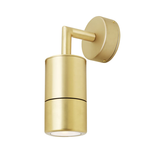 Ennis Brass Spot Wall Light IP44 / IP65 Product Shot