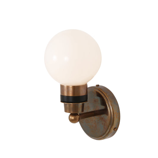 Shannon Small Glass Globe Bathroom Wall Light IP65 Product Shot