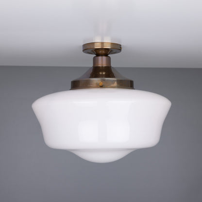 Schoolhouse Traditional Flush Ceiling Light 35cm Product Shot