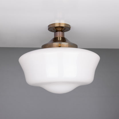 Schoolhouse Traditional Flush Ceiling Light 35cm Product Shot