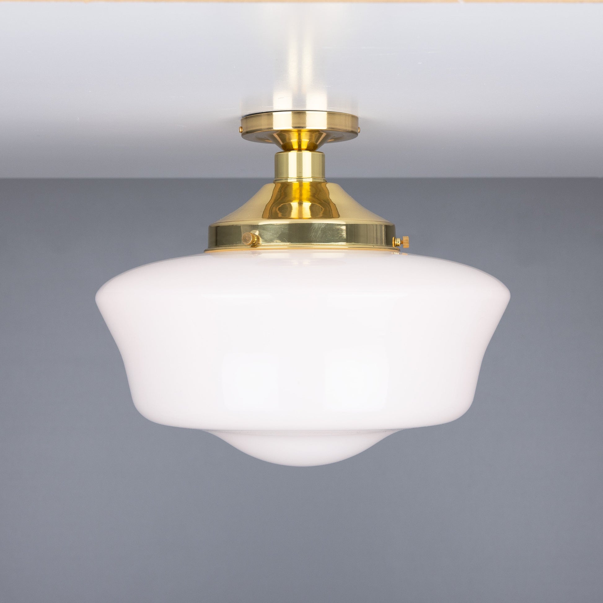 Schoolhouse Traditional Flush Ceiling Light 35cm Product Shot