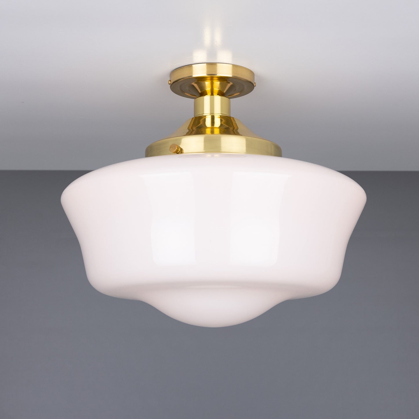 Schoolhouse Traditional Flush Ceiling Light 35cm Product Shot