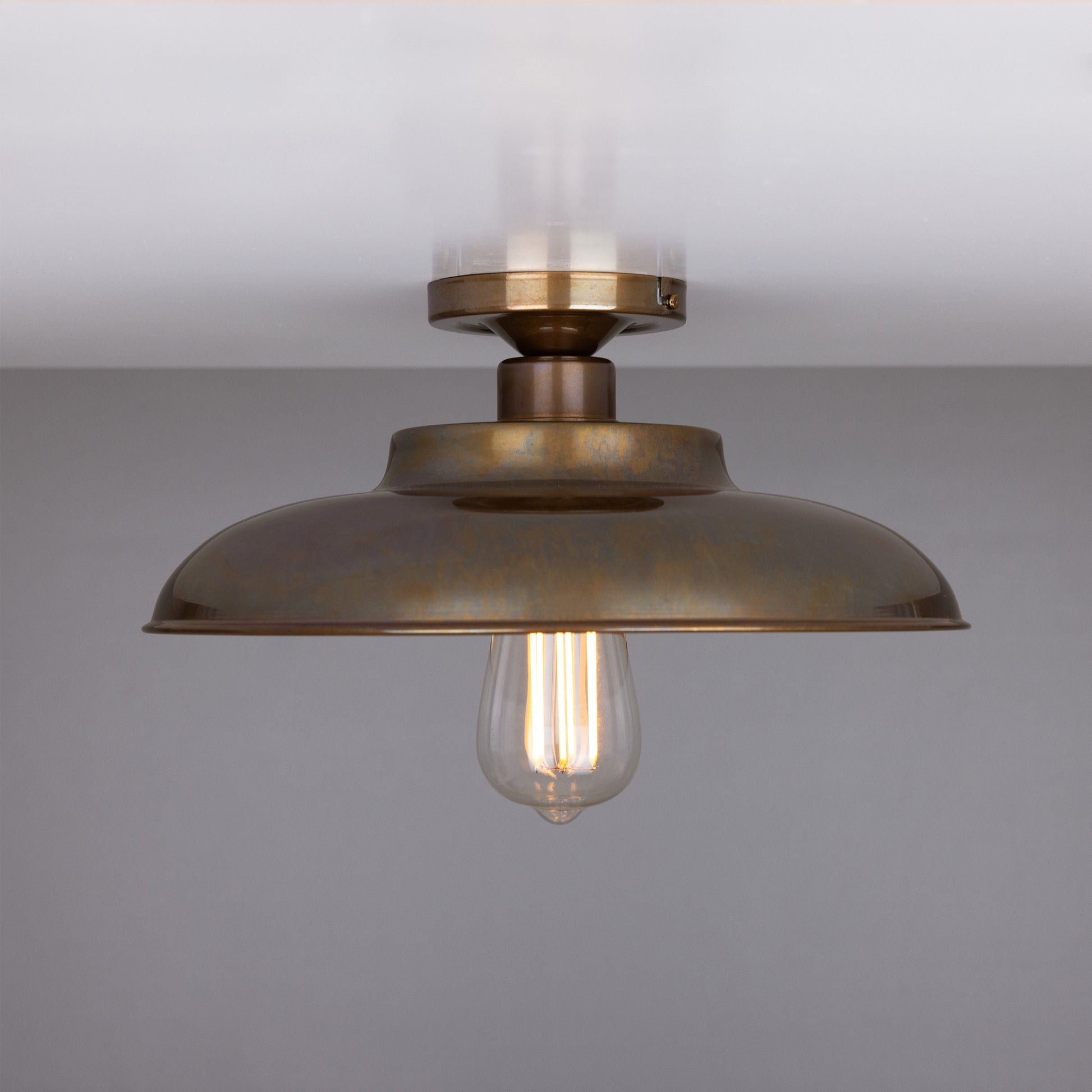 Telal Industrial Factory Flush Ceiling Light 32cm Product Shot