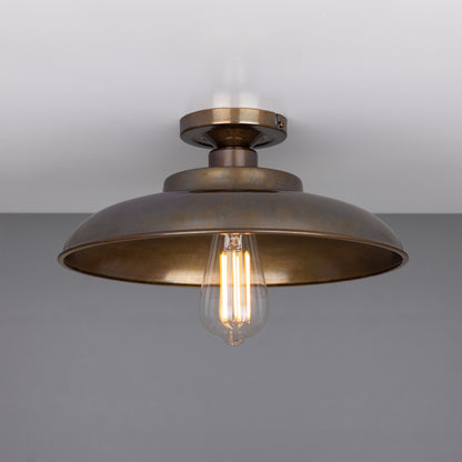 Telal Industrial Factory Flush Ceiling Light 32cm Product Shot