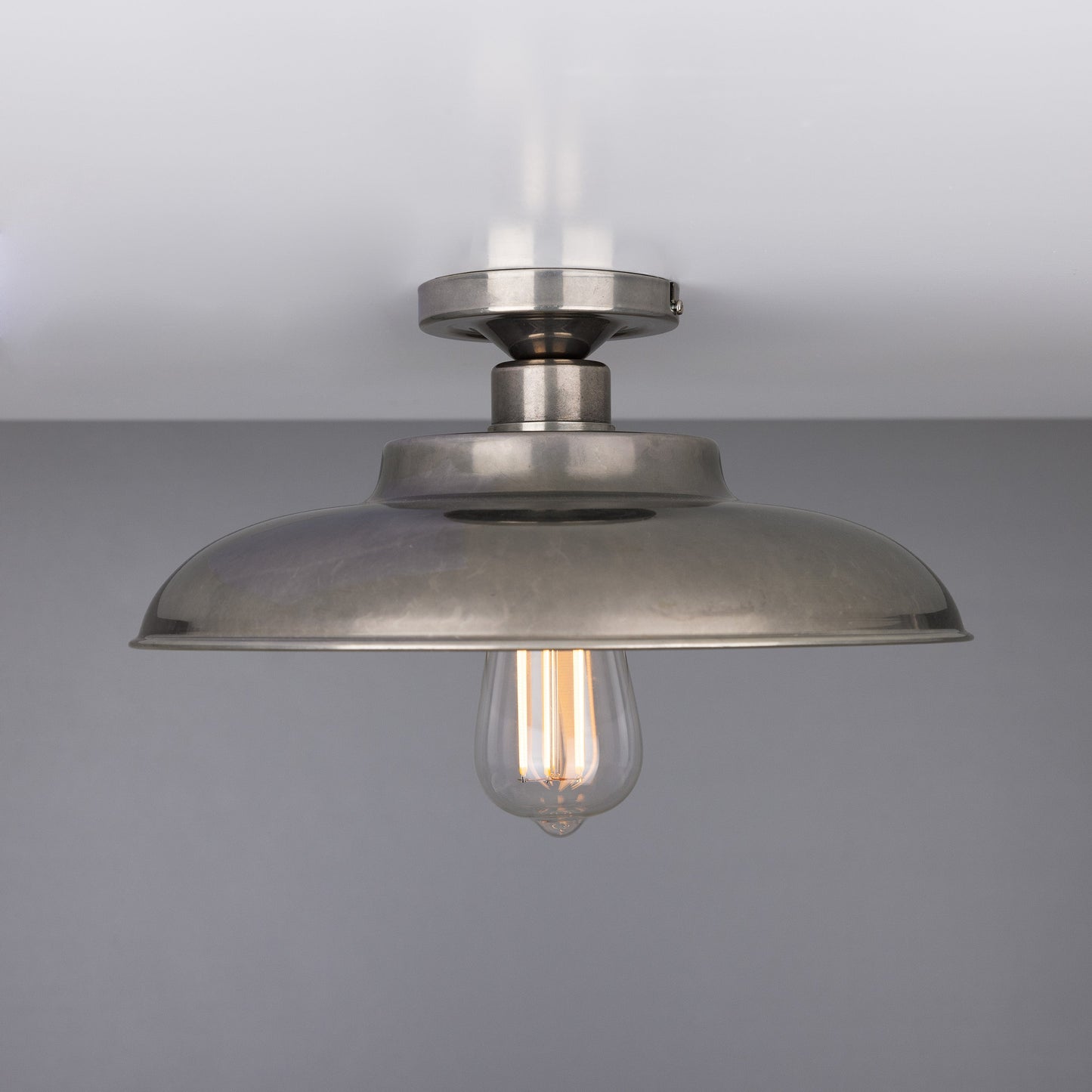 Telal Industrial Factory Flush Ceiling Light 32cm Product Shot