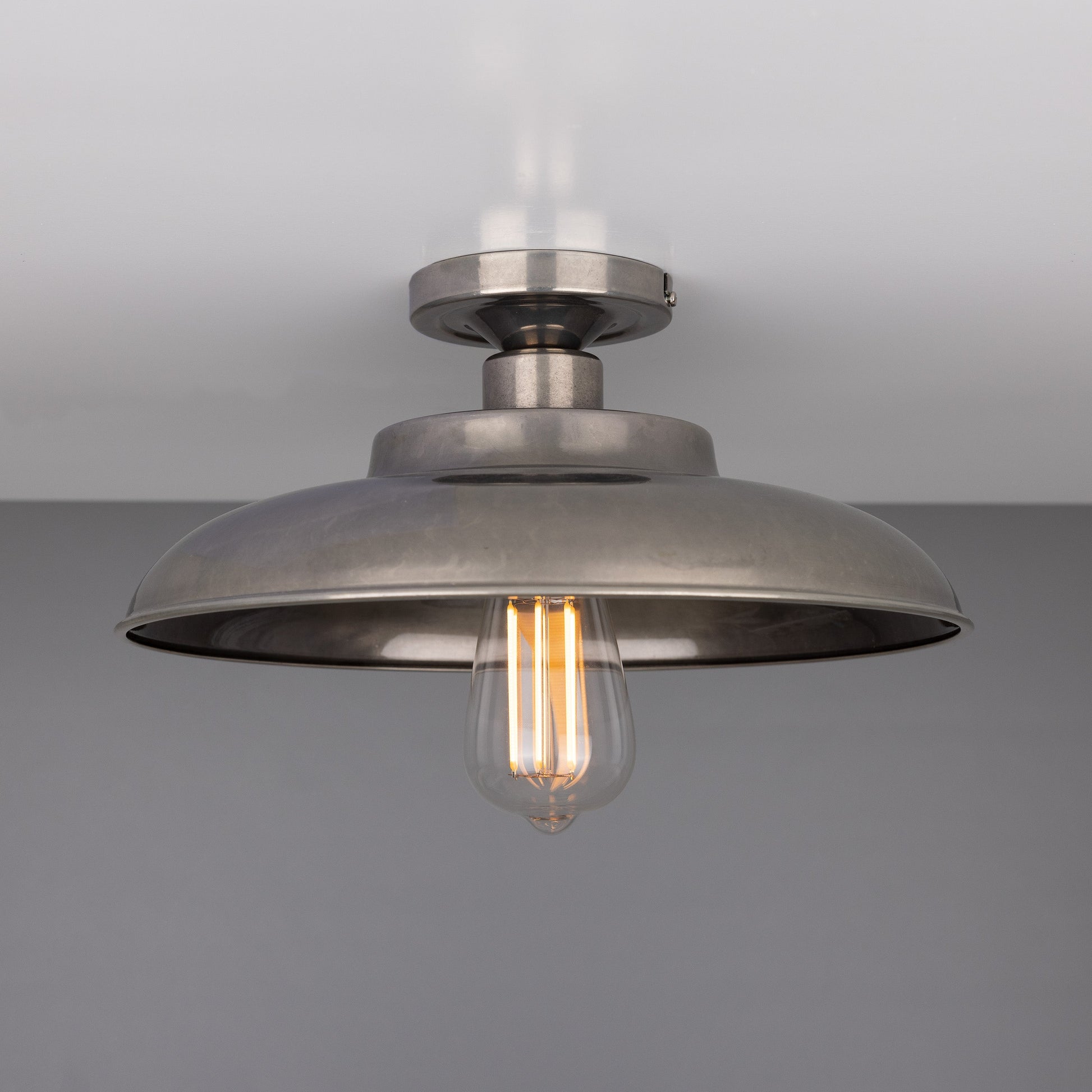 Telal Industrial Factory Flush Ceiling Light 32cm Product Shot