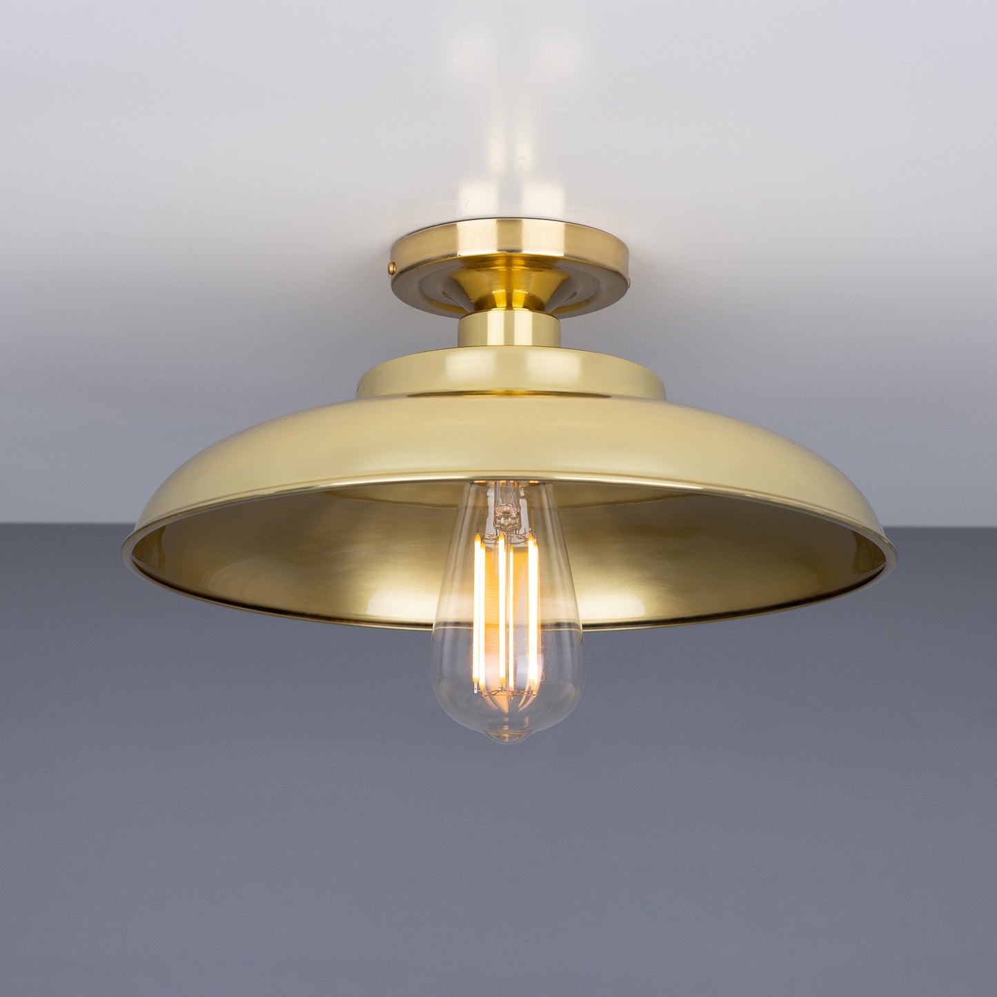 Telal Industrial Factory Flush Ceiling Light 32cm Product Shot