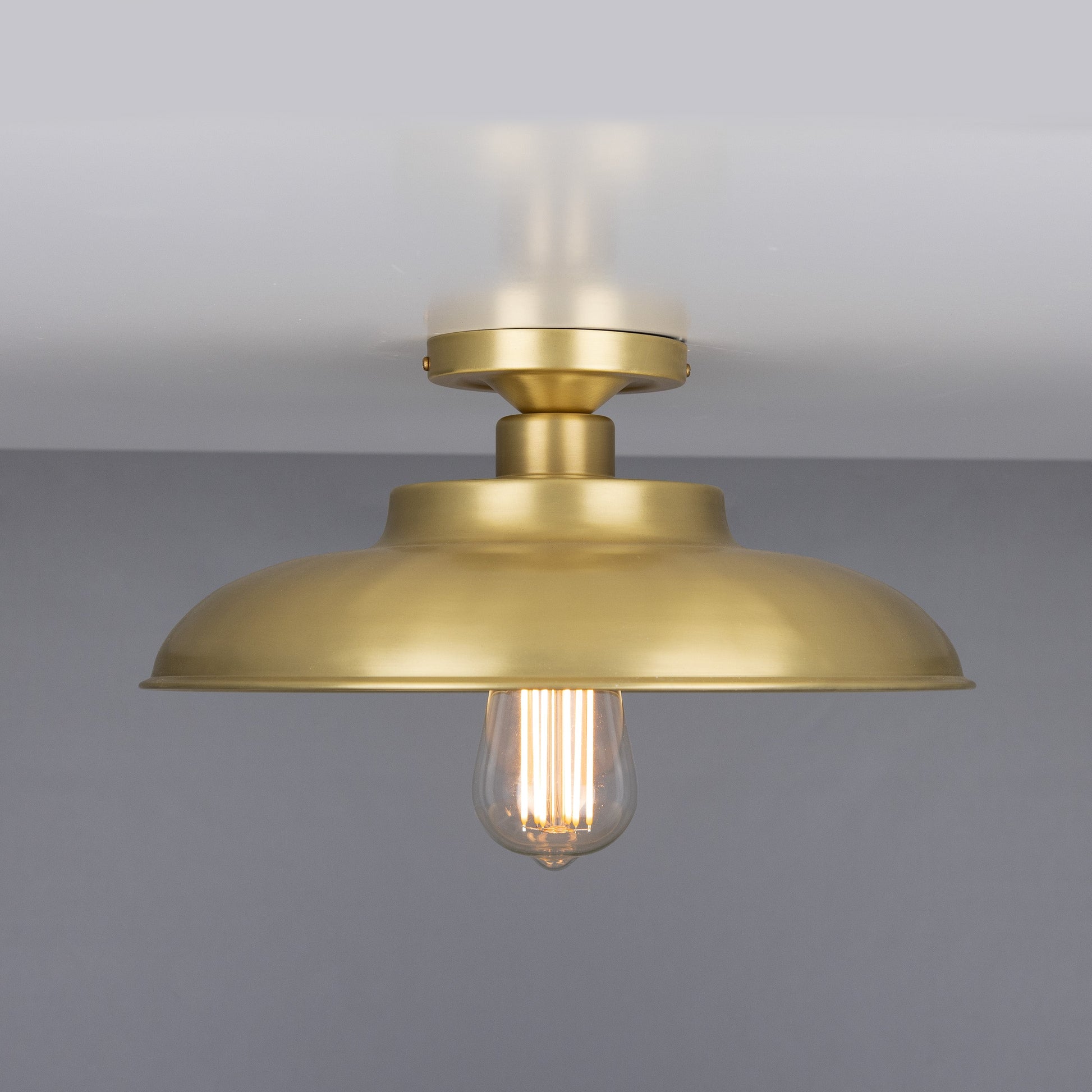 Telal Industrial Factory Flush Ceiling Light 32cm Product Shot