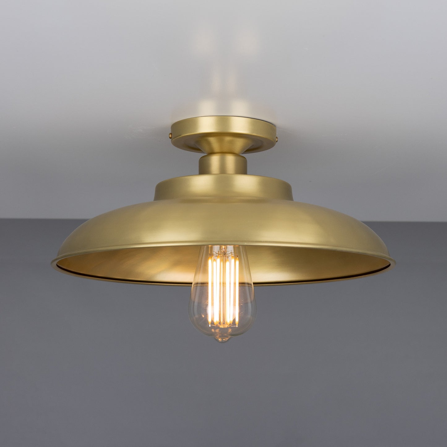 Telal Industrial Factory Flush Ceiling Light 32cm Product Shot