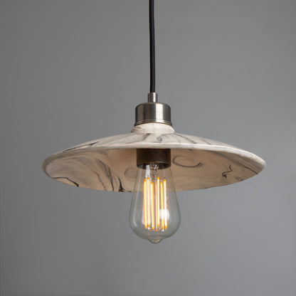 Pyrus Marbled Ceramic Pendant Light 28cm Product Shot