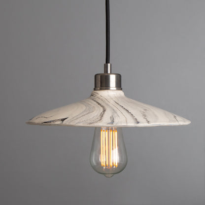 Pyrus Marbled Ceramic Pendant Light 28cm Product Shot