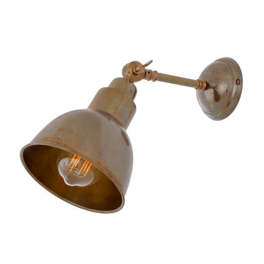 Baku Vintage Adjustable Brass Wall Light Product Shot