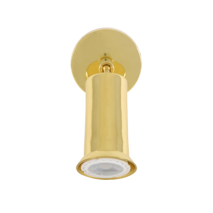 Jasper Modern Brass Wall Spotlight with Swivel Product Shot