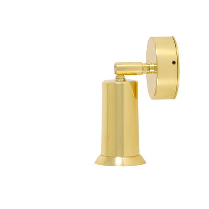 Jasper Modern Brass Wall Spotlight with Swivel Product Shot