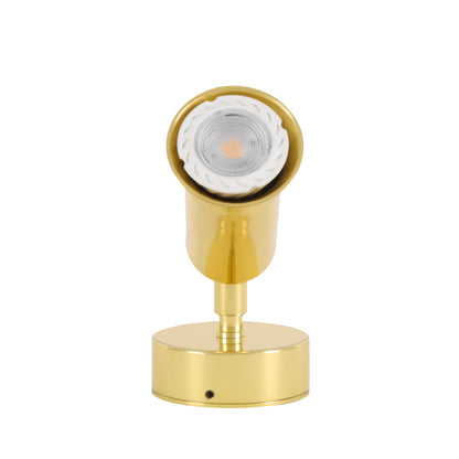 Jasper Modern Brass Wall Spotlight with Swivel Product Shot