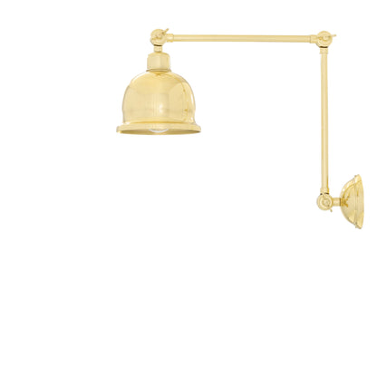 Dale Vintage Adjustable Brass Picture Light Product Shot