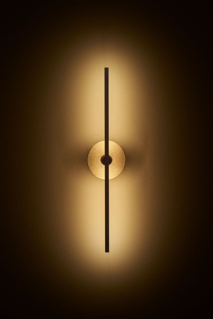 Stick Wall Light Travertine bronze, front on