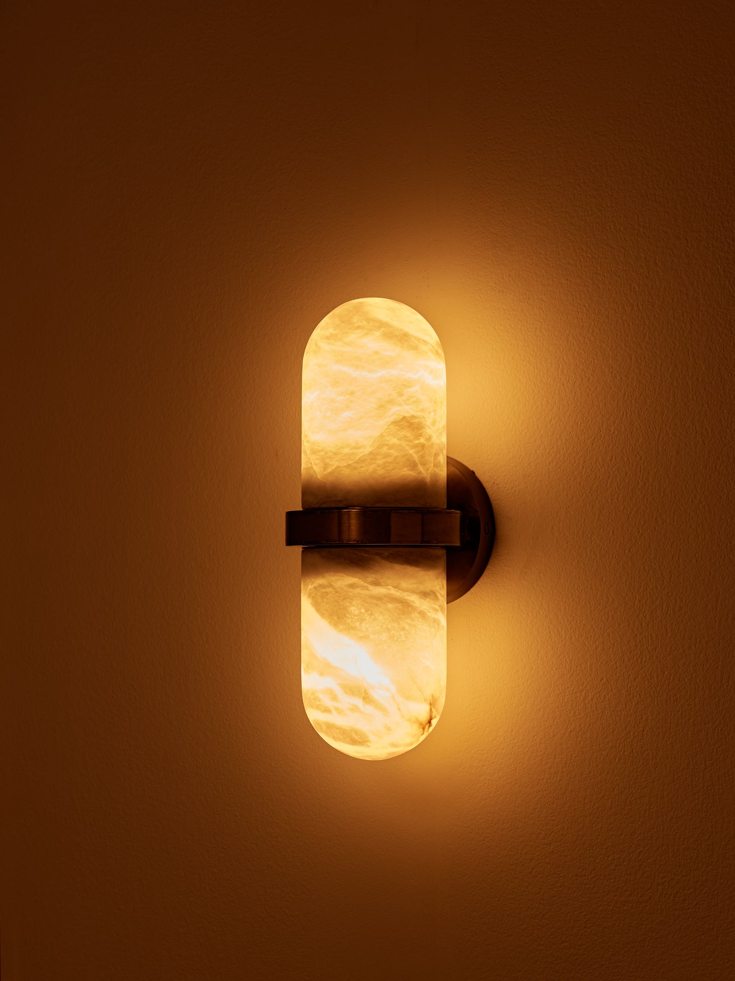 Pill Wall Light Turned On