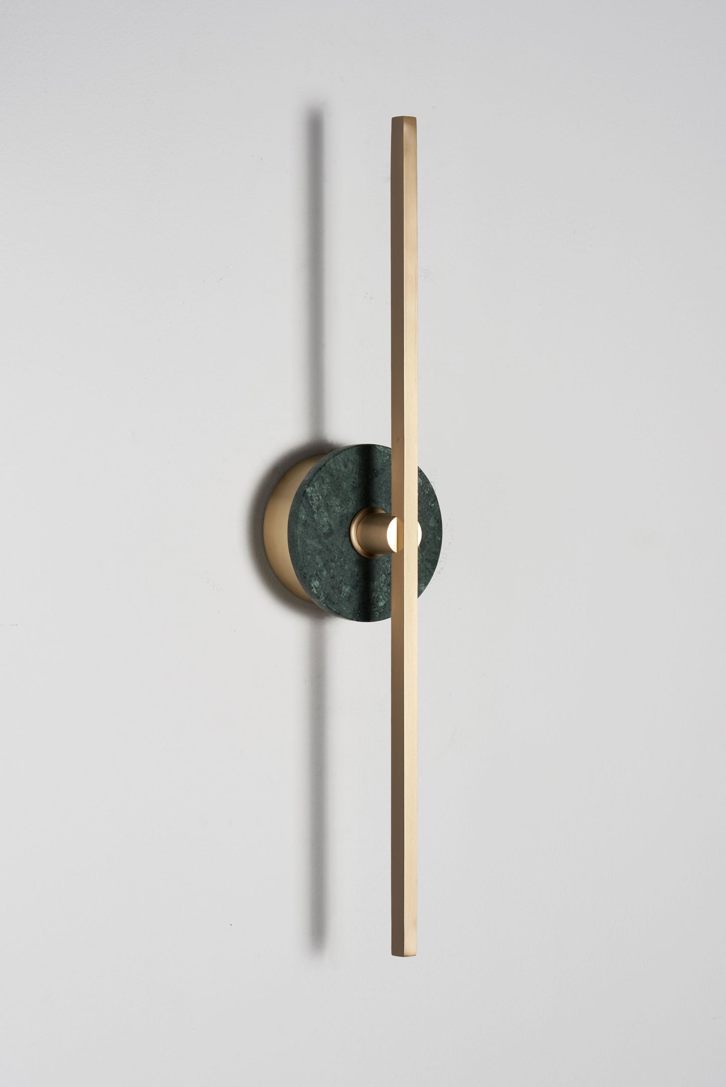 Stick Wall Light brass & Black marble, side