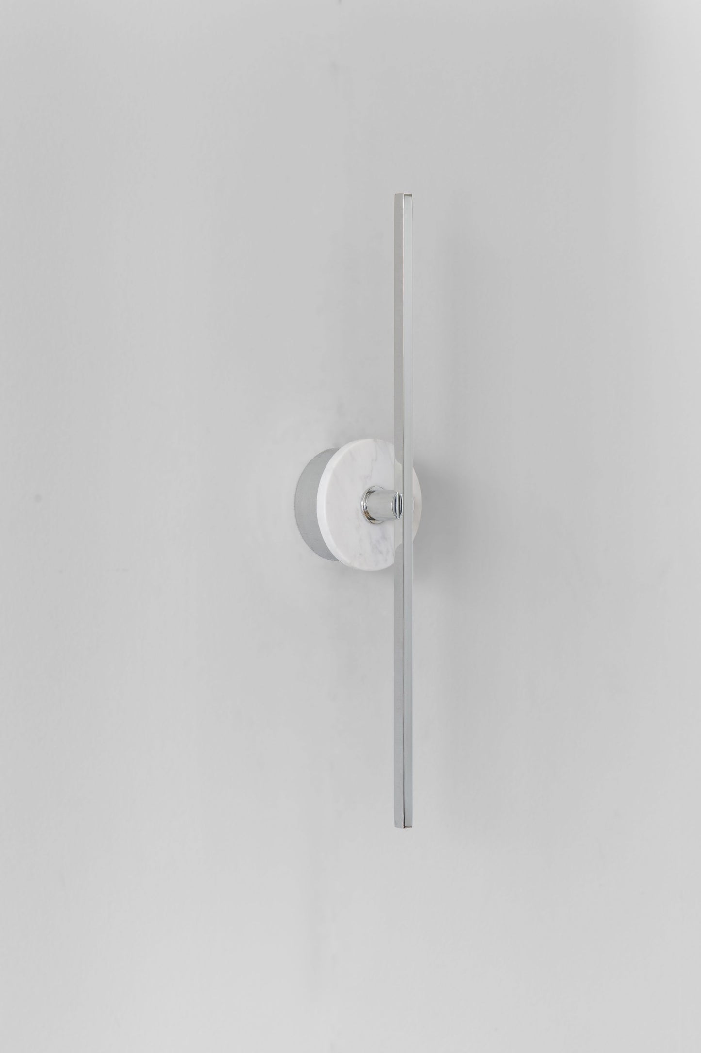 Stick Wall Light Chrome & White marble, side