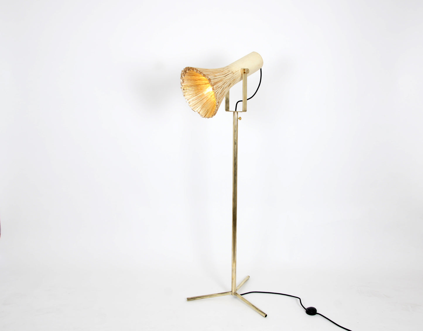 Pressed Wood Floor Lamp natural, front 