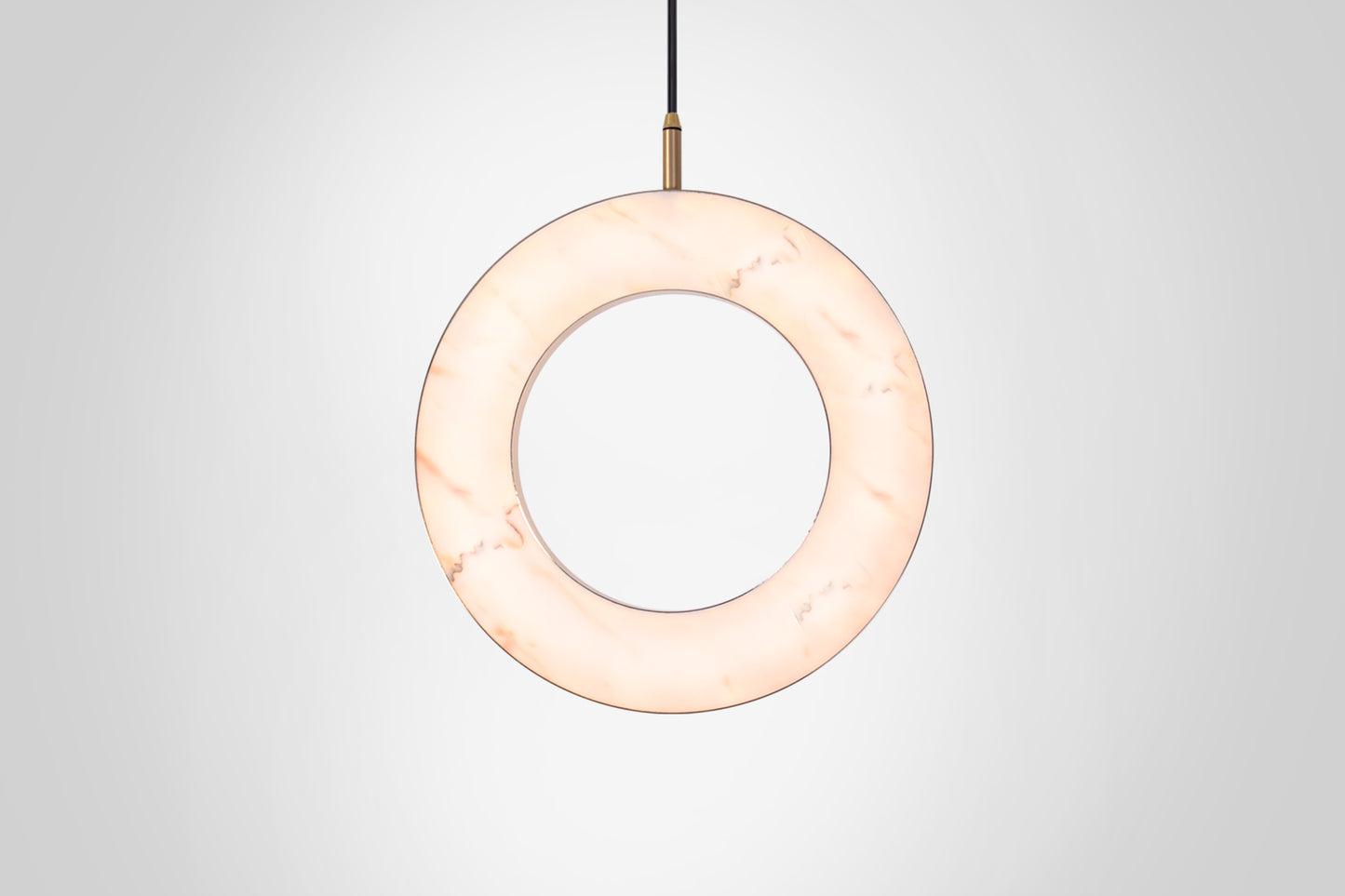 Rosa Ring Pendant Light, front view.