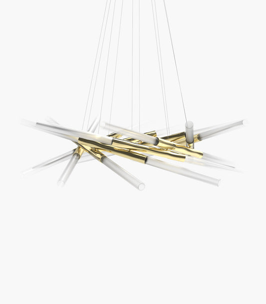 Sabre S06-08 Chandelier Polished Brass