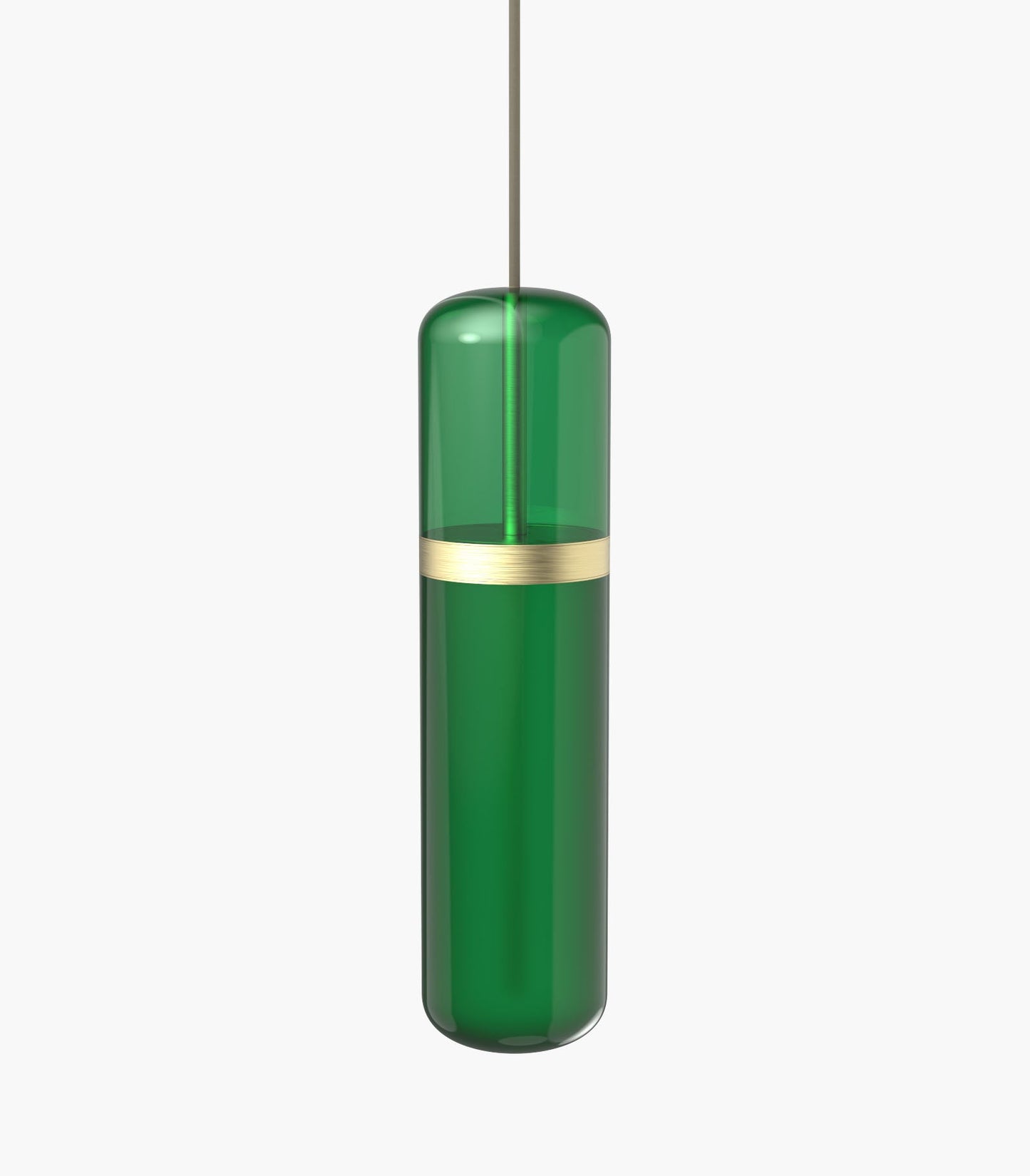 Pill S36-01 Pendant Light Amber black anodised