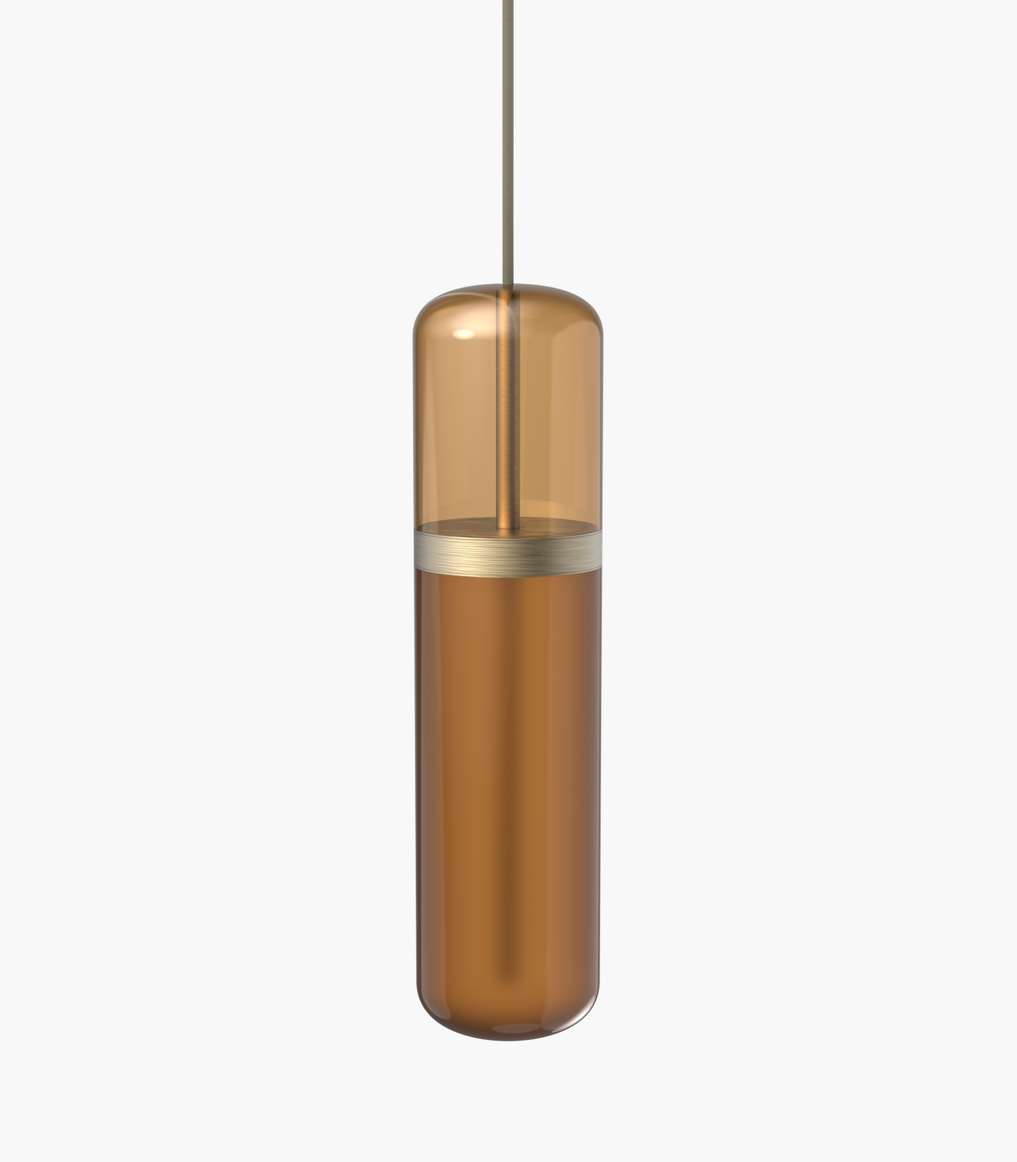 Pill S36-01 Pendant Light smoked brushed brass