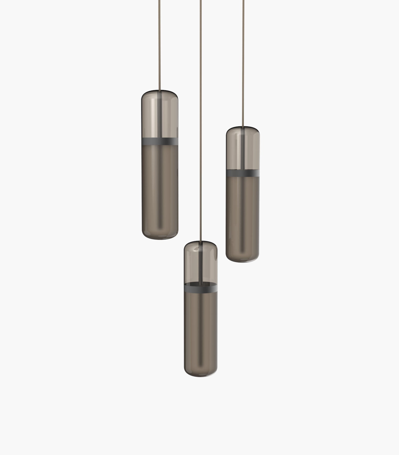 Pill S36-02 Pendant Light smoked / black anodised