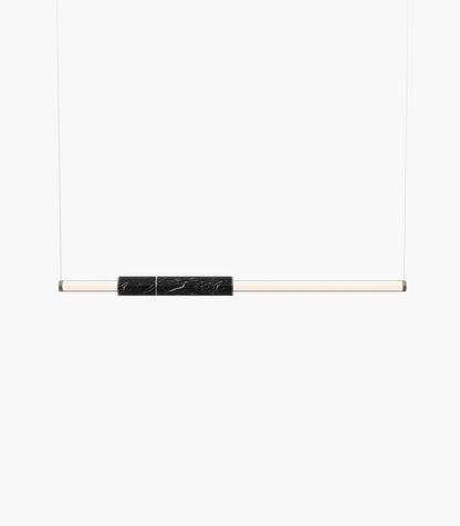 Light Pipe S58-03 Pendant Light Black Burnished Brass