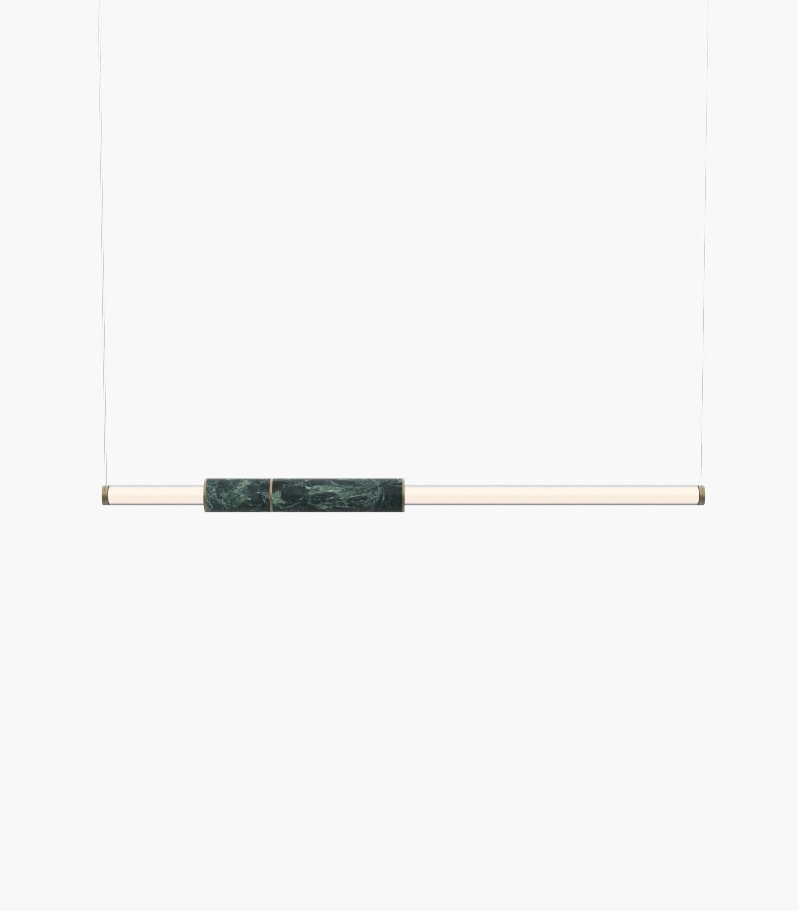 Light Pipe S58-03 Pendant Light Green Burnished Brass