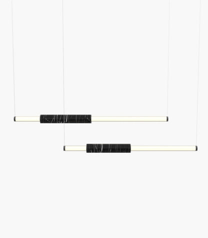 Light Pipe S58-10 Pendant Light Black Black Anodised 