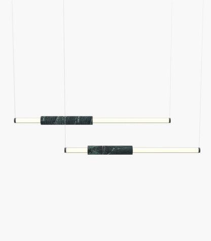 Light Pipe S58-10 Pendant Light Green Black Anodised 