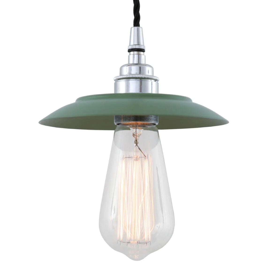 Reznor Industrial Brass Pendant Light