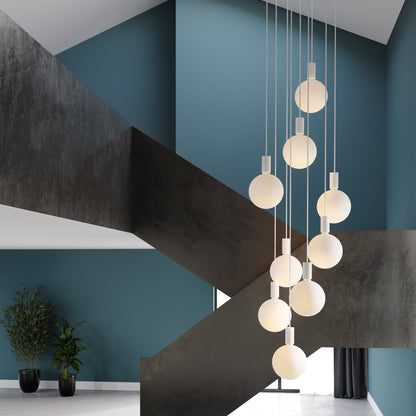 Tala Alumina Nine Pendants Chalk Sphere V lifestyle 1