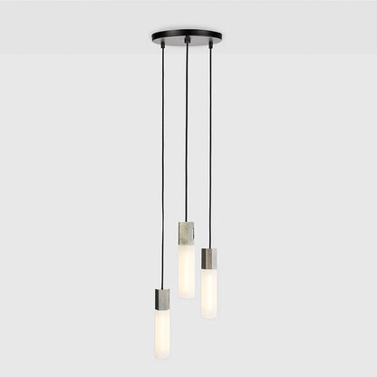 Tala Basalt Stainless Steel Triple Ceiling Light Still 1