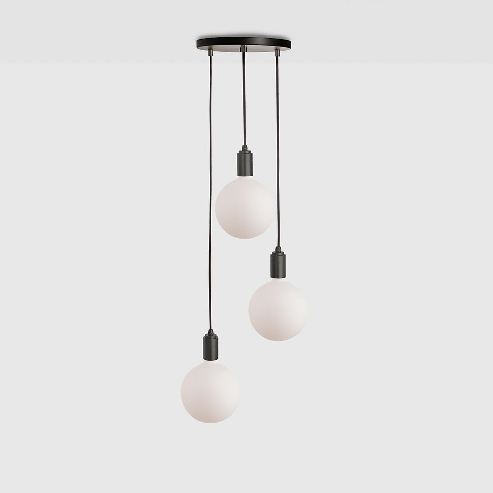 Tala Triple Ceiling Light Black Graphite Sphere IV  Still 5