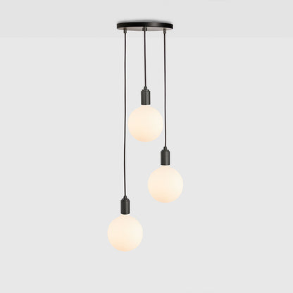 Tala Triple Ceiling Light Black Graphite Sphere IV  Still 6