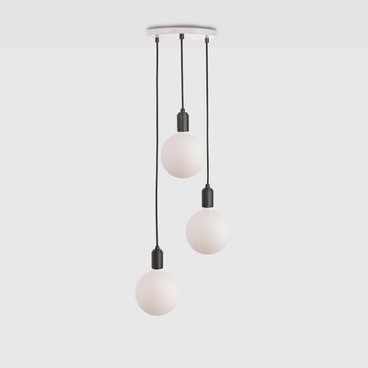 Tala Triple Ceiling Light White Graphite Sphere IV  Still 5