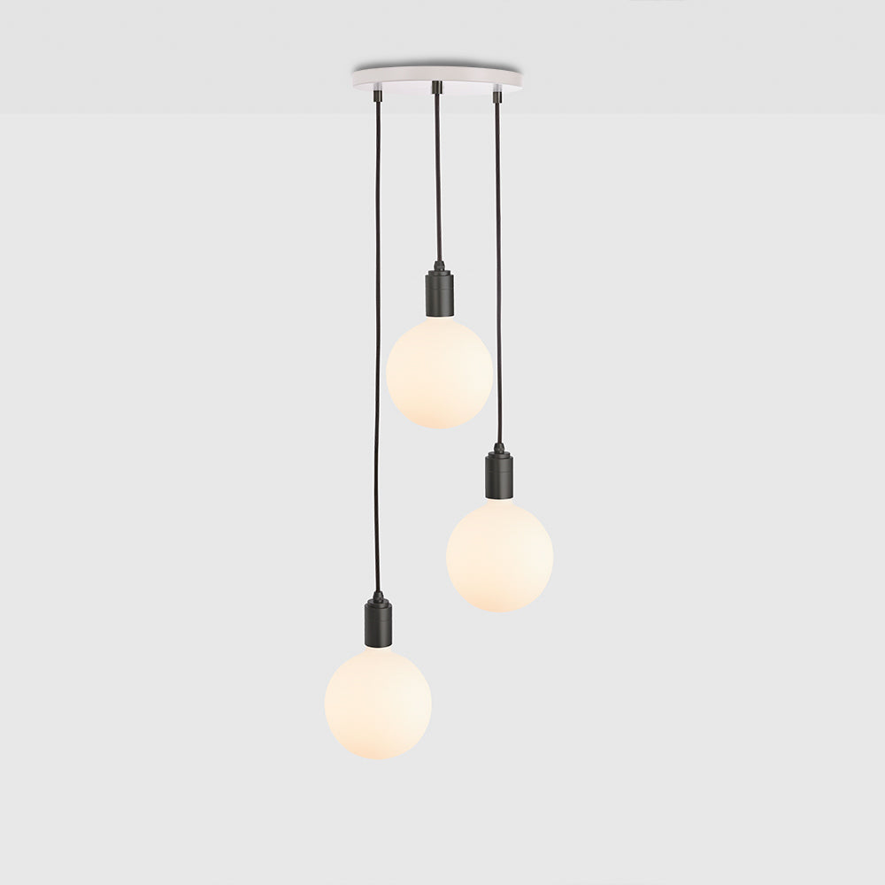 Tala Triple Ceiling Light White Graphite Sphere IV  Still 6