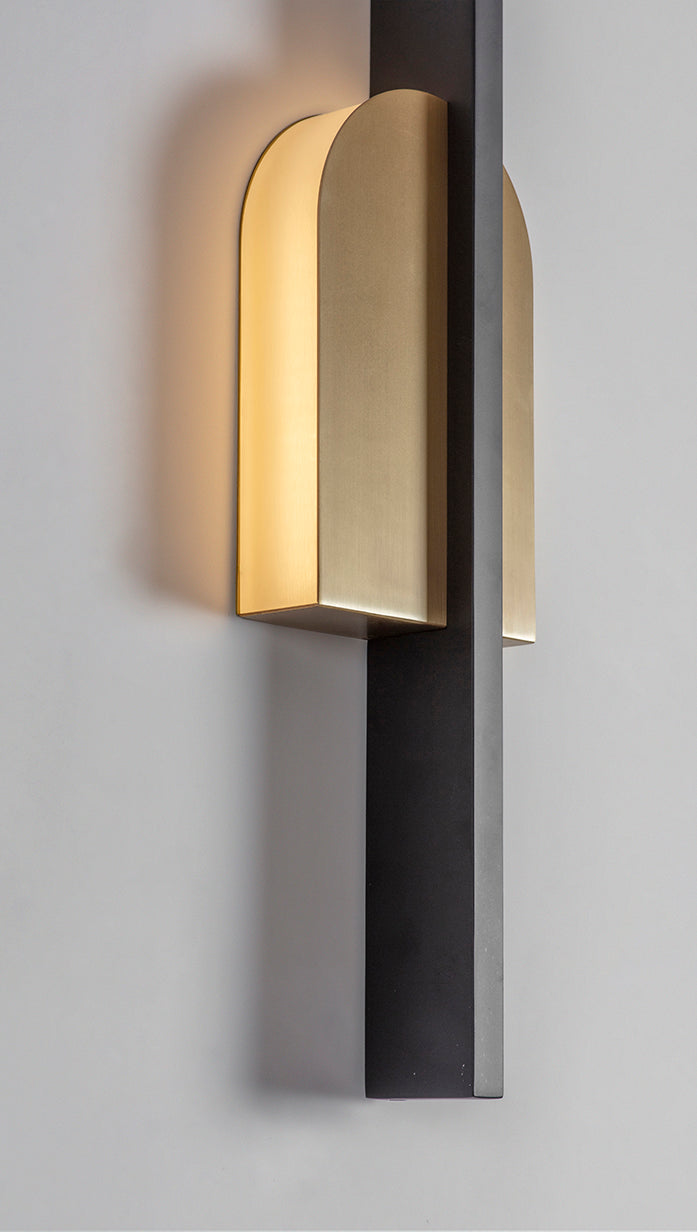 Single Wall Light, side view, close up on.