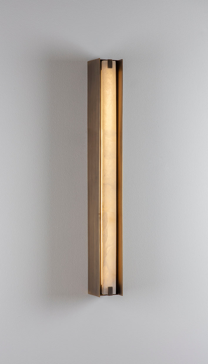 Double Line Wall Light- Side View On